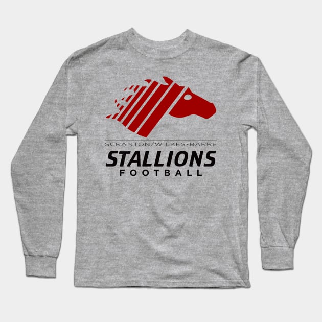 Scranton/Wilkes-Barre Stallions Long Sleeve T-Shirt by Tee Arcade